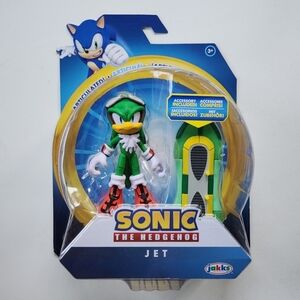 Jakks Pacific Sonic the Hedgehog JET THE HAWK 4" Articulated Figure NEW SEALED
